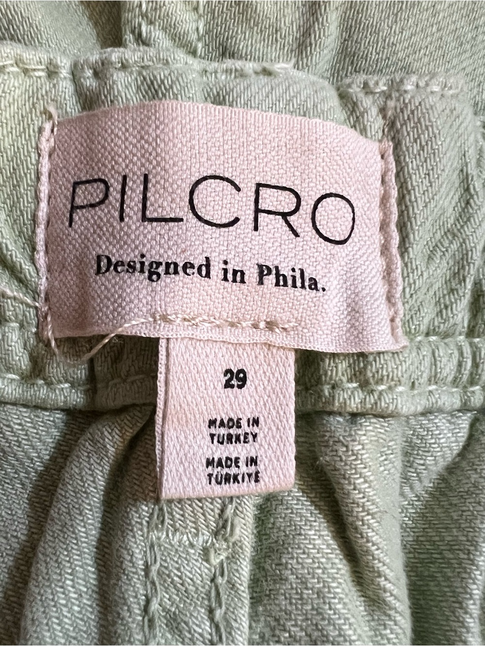 PILCRO The Breaker Mid Rise Tapered Jeans Powdered Sage Color Sz 29,30,31,32,34 - Picture 9 of 9